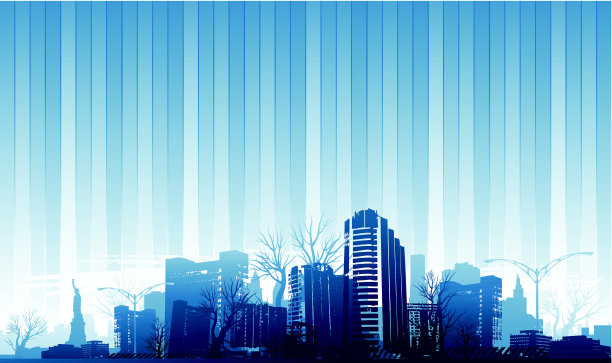 清晨抽象城市设计图片下载