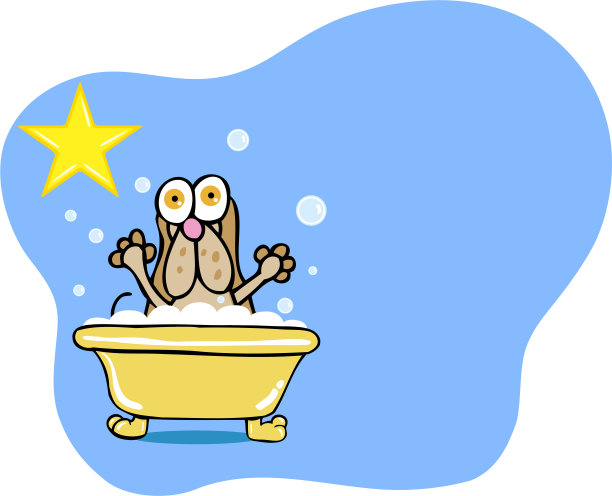 狗洗澡星-猎犬狗图片下载