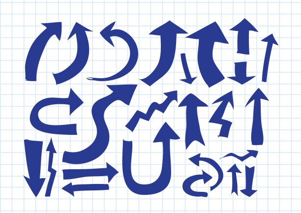 手绘素描箭头为您的设计收集图片下载