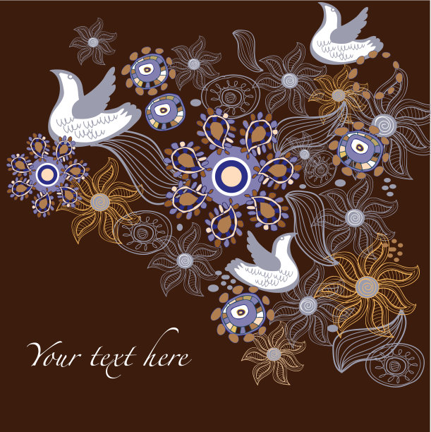 素材棕色背景相框图片下载