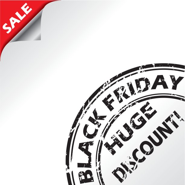 黑色星期五广告用垃圾印章图片下载