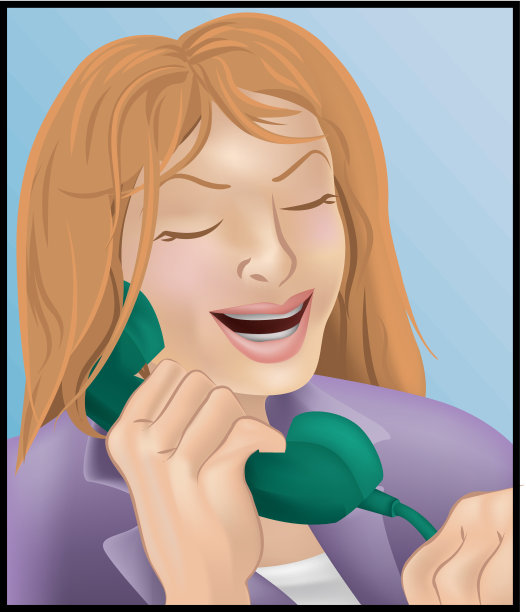 打电话的女人图片下载