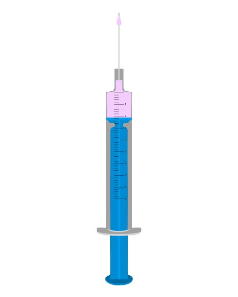 在白色背景上填充了一个注入的插图图片下载