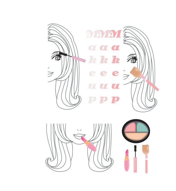 化妆的女孩把图片下载