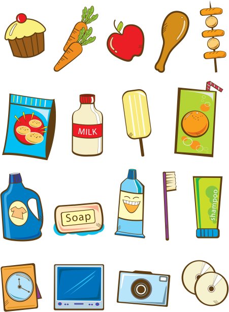 超市图标说明图片下载