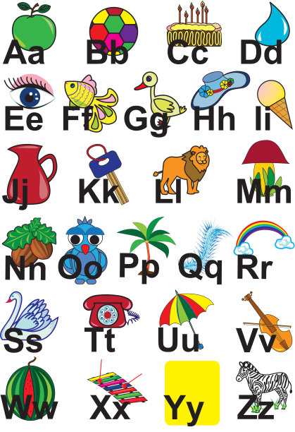 英语字母表图片下载