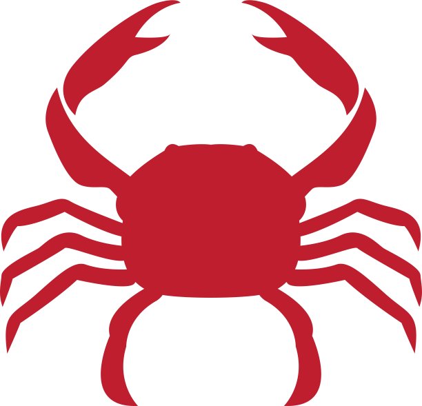 螃蟹的矢量图像图片下载