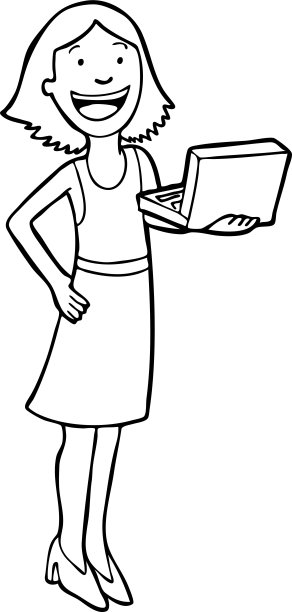 女人用的笔记本电脑图片下载