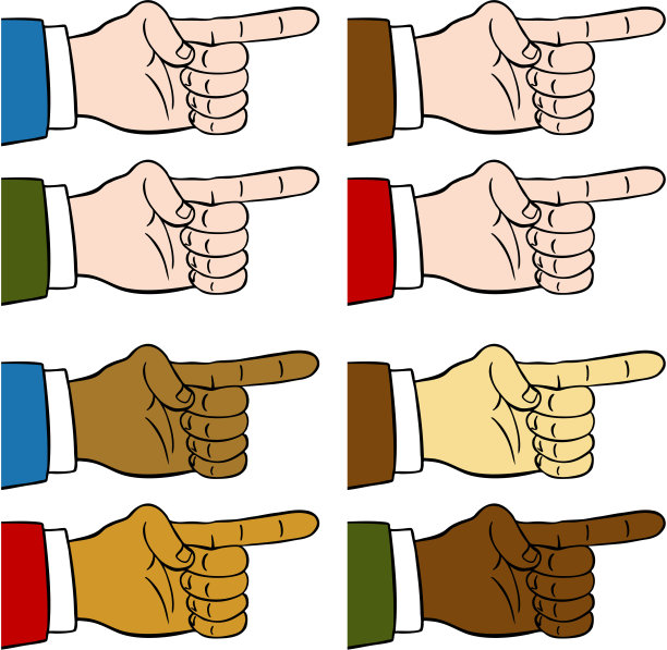 手指指向集图片下载