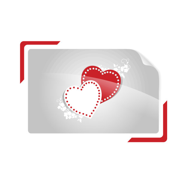 快门相框中的心图片下载