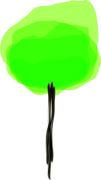 抽象的树。矢量图图片下载