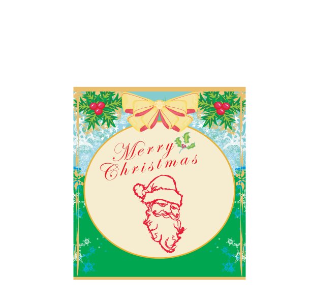 有圣诞老人的圣诞卡图片下载