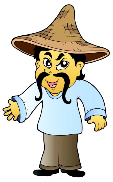 戴着帽子的亚洲商人图片下载