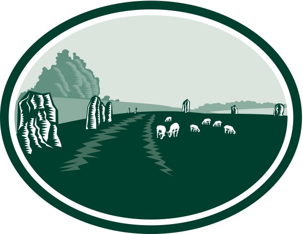 埃夫伯里石阵圈复古图片下载