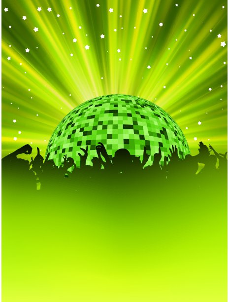 人群聚会的俱乐部场景。EPS 8图片下载