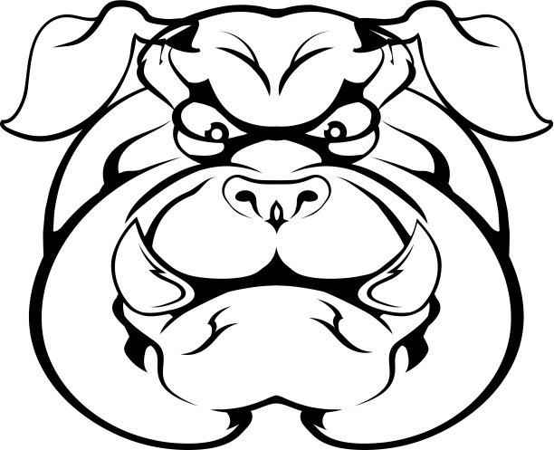 斗牛犬性格的脸图片下载