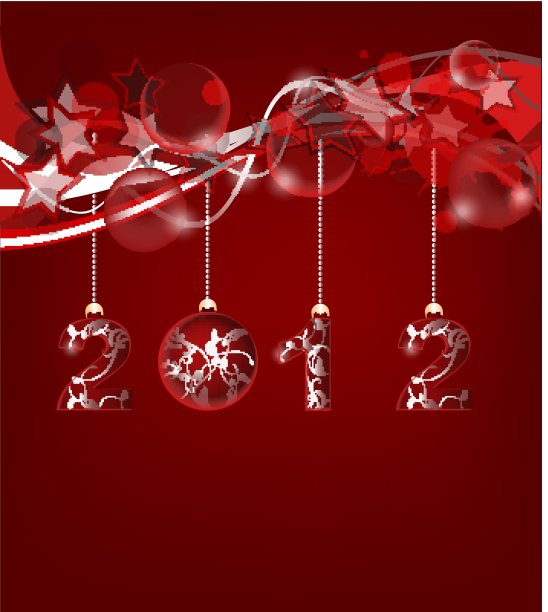 圣诞快乐，新年快乐2012图片下载