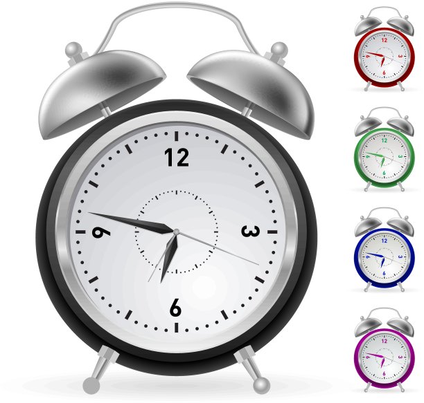 现实的色彩斑斓的时钟图片下载