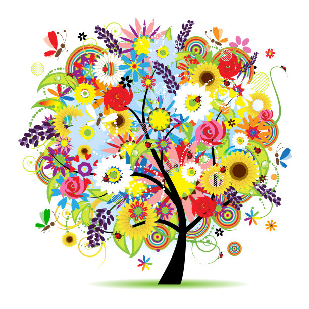 花美丽的树图片下载