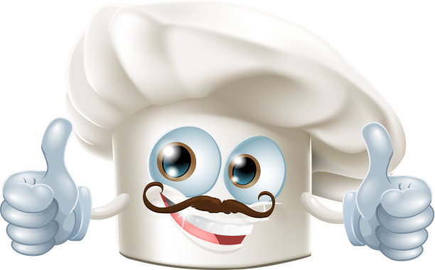 快乐的卡通厨师角色图片下载