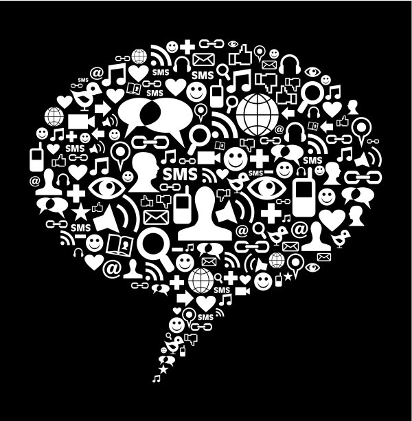 社交媒体谈论泡沫概念图片下载