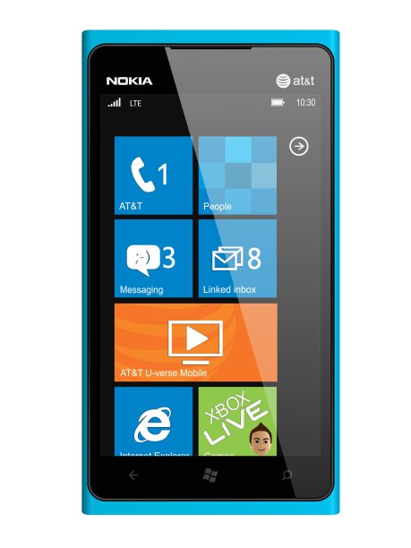 新的诺基亚智能手机Lumia 900。图片下载