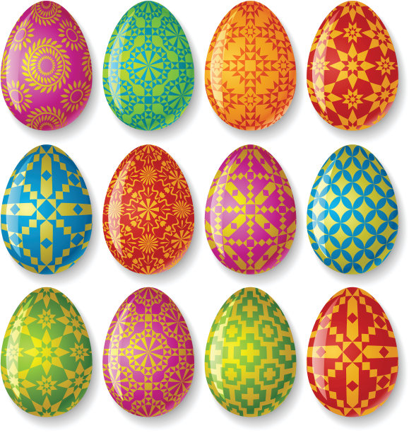 一套复活节彩蛋图片下载