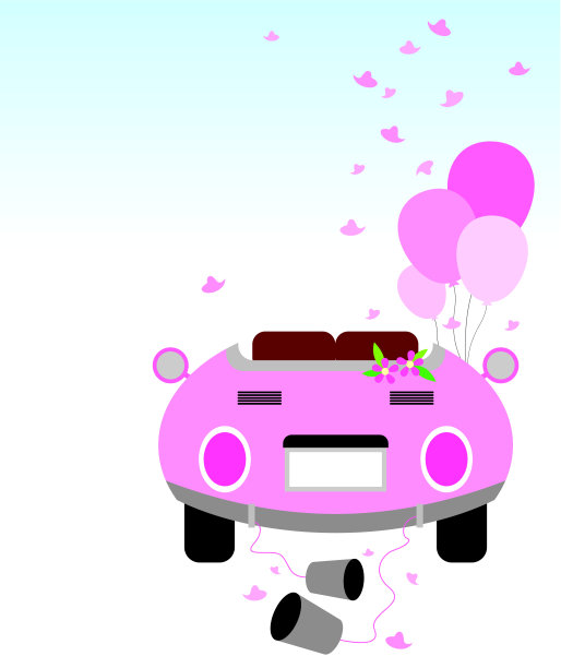 婚礼汽车设计图片下载