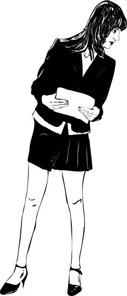 带着文字的女孩图片下载