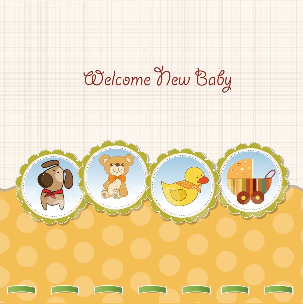 新生儿通告卡图片下载