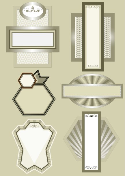 优雅的框架与民族装饰装饰图片下载