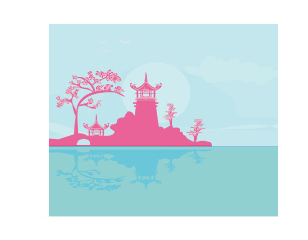 亚洲风景杂志的旧报纸图片下载