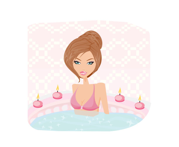 Spa女士矢量图像图片下载