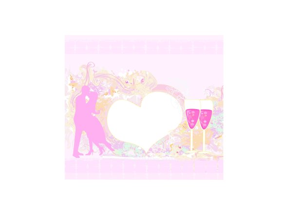 舞厅舞者和两杯香槟，这是邀请图片下载