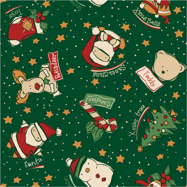 有趣的圣诞元素图片下载