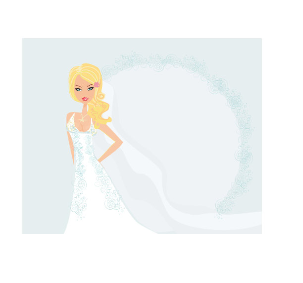 美丽的新娘卡图片下载