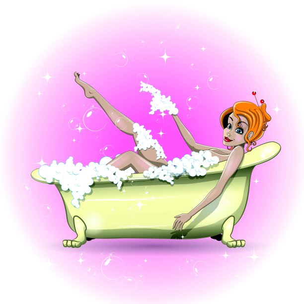 浴室里的女孩图片下载