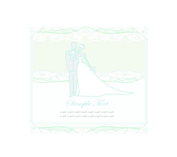 优雅的婚礼邀请图片下载