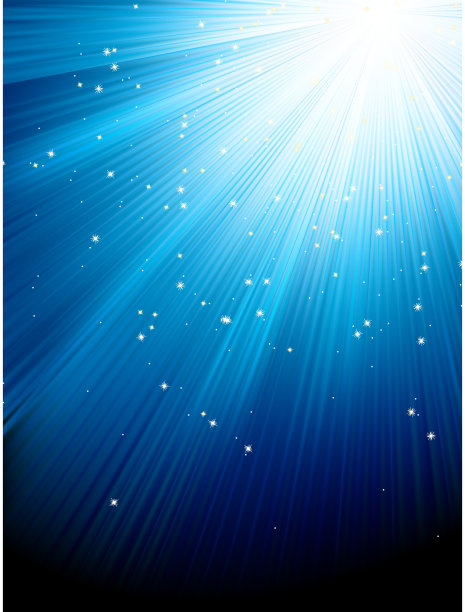 蓝色条纹背景上的星星。EPS 8图片下载