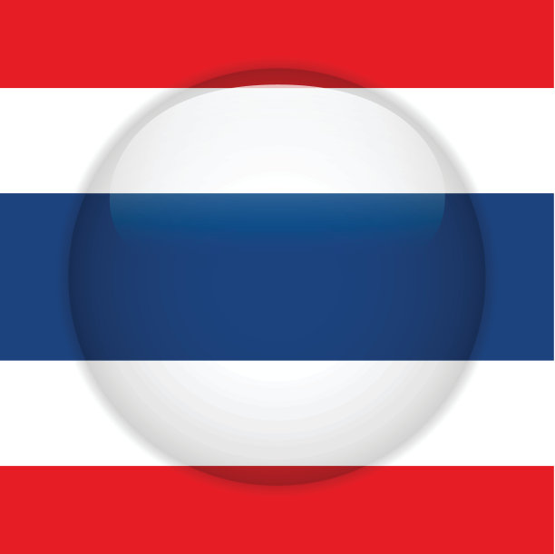 泰国国旗光泽纽扣图片下载