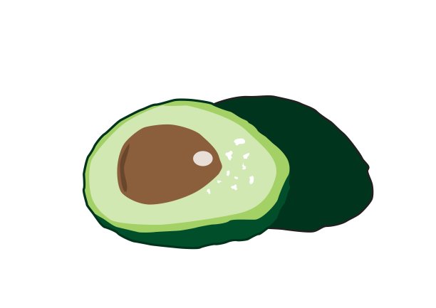 鳄梨向量图片下载