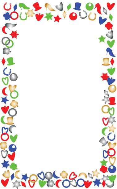 五彩纸屑边境图片下载