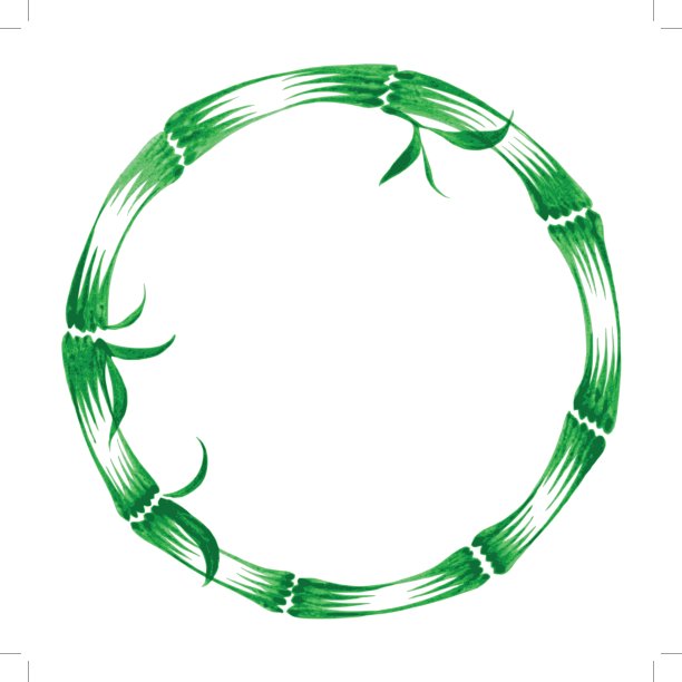 装饰圆竹图片下载