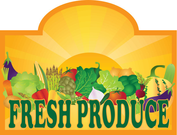 FreshProduceSignSunRaysV图片下载