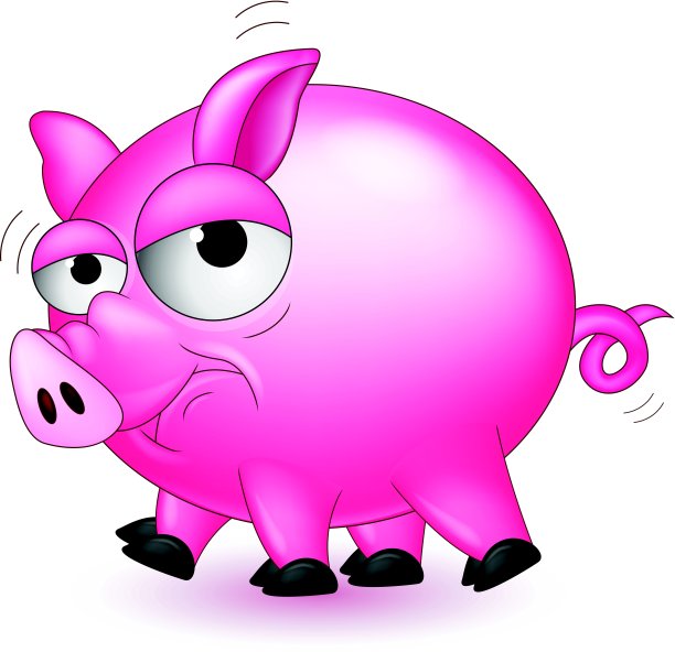 有趣的卡通猪图片下载
