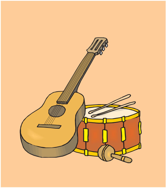 吉他和鼓图片下载
