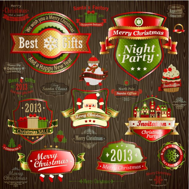 圣诞节的设计元素图片下载