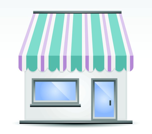 店面遮阳篷图片下载