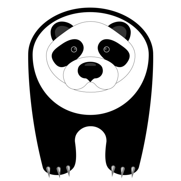 熊猫矢量图图片下载