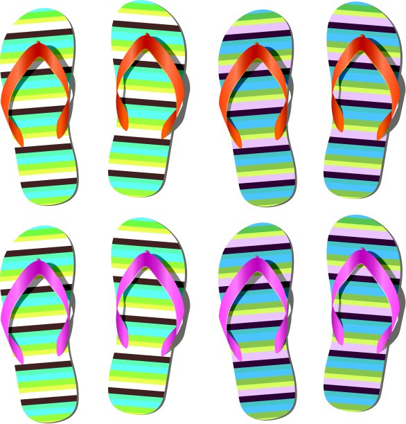 向量的人字拖图片下载